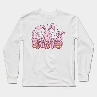 Cute Easter Bunnys Long Sleeve T-Shirt